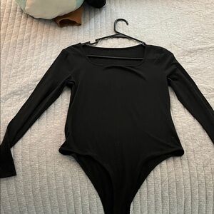 Black Long Sleeve Bodysuit